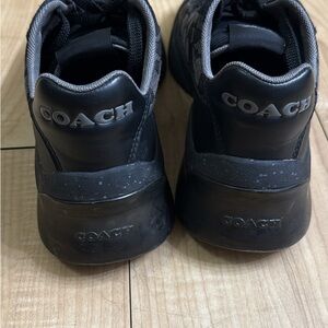 Coach Men's Charcoal and Black Sneakers